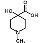 CAS#: 757127-21-2， 4-Hydroxy-1-methyl-4-piperidinecarboxylic acid