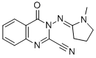 CAS#: 75723-04-5， 3-[(1-Methylpyrrolidin-2-Ylidene)Amino]-4-Oxoquinazoline-2-Carbonitrile