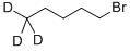 structure of CAS# 75736-50-4, 1-Bromopentane-5,5,5-D3