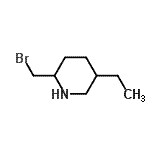 CAS#: 757905-16-1， 2-(Bromomethyl)-5-ethylpiperidine