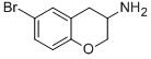 structure of CAS# 757956-65-3, 6-Bromo-Chroman-3-Ylamine Hydrochloride;6-BROMO-CHROMAN-3-YLAMINE HYDROCHLORIDE