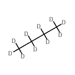 结构式 CAS# 7582-04-9, (<sup>2</sup>H<sub>10</sub>)丁烷