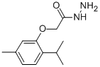 structure of CAS# 75843-51-5, (2-Isopropyl-5-Methyl-Phenoxy)-Acetic Acid Hydrazide;2-(2-Isopropyl-5-Methyl-Phenoxy)Acetohydrazide;2-(2-Isopropyl-5-Methylphenoxy)Acetohydrazide;2-(5-Methyl-2-Propan-2-Yl-Phenoxy)Ethanehydrazide