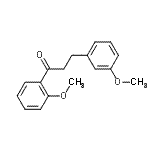 结构式 CAS# 75849-06-8, 1-(2-甲氧基苯基)-3-(3-甲氧基苯基)-1-丙酮