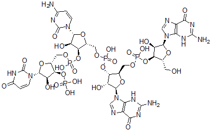 CAS#: 75902-87-3， [(2R,3S,4R,5R)-5-(2-Amino-6-Oxo-3H-Purin-9-Yl)-2-[[[(2R,3S,4R,5S)-5-(2-Amino-6-Oxo-3H-Purin-9-Yl)-4-Hydroxy-2-(Hydroxymethyl)Oxolan-3-Yl]Oxy-Hydroxyphosphoryl]Oxymethyl]-4-Hydroxyoxolan-3-Yl] [(2R,3S,4R,5R)-5-(4-Amino-2-Oxopyrimidin-1-Yl)-3-[[(2R,3S,4R,5R)-5-(2,4-Dioxopyrimidin-1-Yl)-4-Hydroxy-3-Phosphonooxyoxolan-2-Yl]Methoxy-Hydroxyphosphoryl]Oxy-4-Hydroxyoxolan-2-Yl]Methyl Hydrogen Phosphate