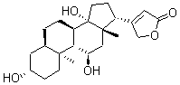 CAS 登录号:76-28-8, (3beta,5bea,11alpha)-3,11,14-三羟基-心甾-20(22)-烯内酯