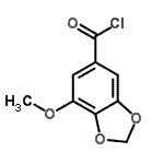 CAS#: 76015-47-9， 7-Methoxy-1,3-benzodioxole-5-carbonyl chloride
