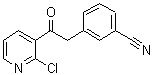 结构式 CAS# 760193-01-9, 3-[2-(2-氯-3-吡啶基)-2-氧代乙基]苯甲腈