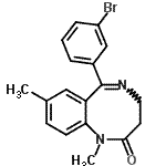 CAS#: 76061-55-7， (5Z)-6-(3-bromophenyl)-1,8-dimethyl-3,4-dihydro-1,5-benzodiazocin-2-one