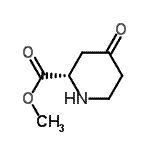structure of CAS# 761360-22-9, Methyl (2S)-4-oxo-2-piperidinecarboxylate;(S)-4-Oxo-piperidine-2-carboxylic acid methyl ester;(S)-methyl 4-oxopiperidine-2-carboxylate;MFCD13175034