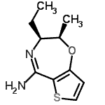 CAS#: 761389-98-4， (2R,3S)-3-Ethyl-2-methyl-2,3-dihydrothieno[2,3-f][1,4]oxazepin-5-amine
