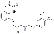 CAS#: 76210-77-0， 1-[2-[3-[2-(3,4-Dimethoxyphenyl)Ethylamino]-2-Hydroxypropoxy]Phenyl]-3-Methylurea