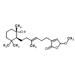 CAS#: 76215-28-6， 3-{(3E)-6-[(1S,2S)-2-Hydroxy-2,6,6-trimethylcyclohexyl]-4-methyl-3-hexen-1-yl}-5-methoxy-2(5H)-furanone