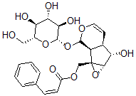 CAS#: 76248-14-1， (1aS,1bS,2S,5aR,6S,6aS)-1a,1b,2,5a,6,6a-Hexahydro-6-Hydroxy-1a-((((2Z)-1-Oxo-3-Phenyl-2-Propenyl)Oxy)Methyl)Oxireno(4,5)Cyclopenta(1,2-c)Pyran-2-Yl beta-D-Glucopyranoside
