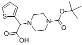 结构式 CAS# 763109-79-1, 2-(噻吩-2-基)-3-(4-叔丁氧羰基-哌嗪-1-基)乙酸