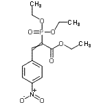 CAS#: 76386-70-4， Ethyl 2-(diethoxyphosphoryl)-3-(4-nitrophenyl)acrylate