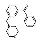 structure of CAS# 763863-61-2, [3-(4-Morpholinylmethyl)phenyl](phenyl)methanone;3-(morpholinomethyl)benzophenone