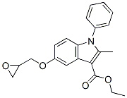 CAS#: 76410-18-9， Ethyl 2-Methyl-5-(Oxiran-2-Ylmethoxy)-1-Phenylindole-3-Carboxylate