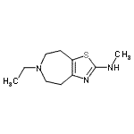 CAS#: 764586-11-0， 6-Ethyl-N-methyl-5,6,7,8-tetrahydro-4H-[1,3]thiazolo[4,5-d]azepin-2-amine