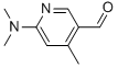 structure of CAS# 764651-69-6, 6-(dimethylamino)-4-methyl-3-Pyridinecarboxaldehyde;3-Pyridinecarboxaldehyde,6-(Dimethylamino)-4-Methyl-(9CI);6-(DIMETHYLAMINO)-4-METHYLNICOTINALDEHYDE