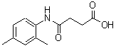 structure of CAS# 76475-63-3, 4-[(2,4-Dimethylphenyl)amino]-4-oxobutanoic acid;3-[(2,4-dimethylphenyl)carbamoyl]propanoic acid;3-[N-(2,4-dimethylphenyl)carbamoyl]propanoic acid;4-(2,4-dimethylanilino)-4-oxobutanoic acid