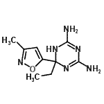 CAS#: 765219-61-2， 6-Ethyl-6-(3-methyl-1,2-oxazol-5-yl)-1,6-dihydro-1,3,5-triazine-2,4-diamine