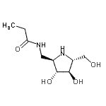 CAS#: 765308-94-9， N-{[(2R,3R,4R,5R)-3,4-Dihydroxy-5-(hydroxymethyl)-2-pyrrolidinyl]methyl}propanamide