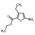 CAS 登录号：766480-43-7， 乙基5-氨基-3-乙基-噻吩-2-羧酸酯