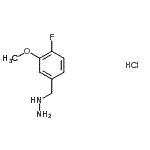 CAS#: 766498-29-7， (4-Fluoro-3-methoxybenzyl)hydrazine hydrochloride (1:1)