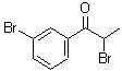 结构式 CAS# 76650-08-3, 2-溴-1-(3-溴苯基)-1-丙酮