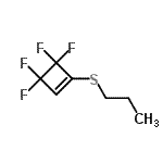 CAS#: 766547-34-6， 3,3,4,4-Tetrafluoro-1-(propylsulfanyl)cyclobutene