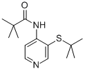 结构式 CAS# 766557-59-9, N-(3-叔丁基巯基-吡啶-4-基)-2,2-二甲基-丙酰胺