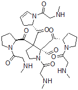 CAS#: 76710-73-1， (2S)-1-(2-Methylaminoacetyl)-3-[(2S)-1-(2-Methylaminoacetyl)2,3-Dihydropyrrole-2-Carbonyl]-2,3-Bis[(2S)-1-(2-Methylaminoacetyl)Pyrrolidine-2-Carbonyl]Pyrrolidine-2-Carbaldehyde