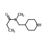 CAS#: 767603-90-7， N-Methyl-N-(4-piperidinylmethyl)propanamide