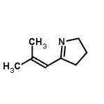 CAS 登录号：76778-98-8， 5-(2-甲基-1-丙烯-1-基)-3,4-二氢-2H-吡咯