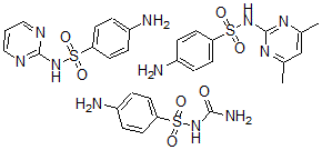 CAS 登录号：76902-28-8， 4-氨基-N-(4,6-二甲基嘧啶-2-基)苯磺酰胺, (4-氨基苯基)磺酰基脲, 4-氨基-N-嘧啶-2-基苯磺酰胺