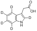 structure of CAS# 76937-78-5, Indole-2,4,5,6,7-D5-3-Acetic Acid