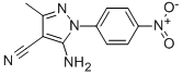 结构式 CAS# 76982-31-5, 5-氨基-3-甲基-1-(4-硝基苯基)-1H-吡唑-4-甲腈