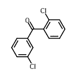 结构式 CAS# 77008-58-3, (2-氯苯基)(3-氯苯基)甲酮