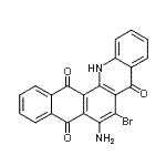 CAS 登录号：77061-50-8， 6-氨基-7-溴萘并o[2,3-c]吖啶-5,8,14(13H)-三酮