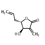 CAS#: 770744-20-2， (4R,5S)-5-Allyl-4-hydroxy-3-methylenedihydro-2(3H)-furanone