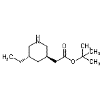CAS 登录号：771473-42-8， 2-甲基-2-丙基[(3R,5S)-5-乙基-3-哌啶基]乙酸酯