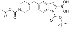 CAS#: 771477-41-9， 2-Borono-5-[[4-[(1,1-Dimethylethoxy)Carbonyl]-1-Piperazinyl]Methyl]-1H-Indole-1-Carboxylic Acid 1-(1,1-Dimethylethyl) Ester