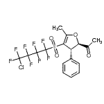 CAS#: 771491-68-0， 1-{(2R,3S)-4-[(4-Chloro-1,1,2,2,3,3,4,4-octafluorobutyl)sulfonyl]-5-methyl-3-phenyl-2,3-dihydro-2-furanyl}ethanone