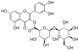 CAS#: 77154-70-2， (7-Hydroxy-4-Oxochromen-3-Yl) (2S,3S,4S,5R,6R)-5-(3,4-Dihydroxyphenyl)-2,3,4,5-Tetrahydroxy-6-[(2S,3R,4S,5R,6R)-3,4,5-Trihydroxy-6-(Hydroxymethyl)Oxan-2-Yl]Oxyoxane-2-Carboxylate