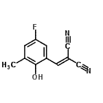 CAS#: 771558-34-0， (5-Fluoro-2-hydroxy-3-methylbenzylidene)malononitrile