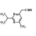 CAS 登录号：77204-21-8， (2-异丙基-6-甲基-4-嘧啶基)乙腈