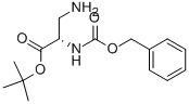structure of CAS# 77215-55-5, (S)-3-Amino-2-Cbz-Amino-Propionic Acid Tert-Butyl Ester;(S)-3-Amino-2-Benzyloxycarbonylamino-Propionic Acid Tert-Butyl Ester;(S)-3-AMINO-2-CBZ-AMINO-PROPIONIC ACID TERT-BUTYL ESTER;(S)-3-Amino-2-Cbz-Amino-Propionic Acid Tert-Butyl
