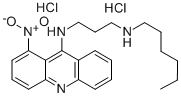 CAS 登录号：77280-91-2， N-己基-N'-(1-硝基吖啶-9-基)丙烷-1,3-二胺二盐酸盐