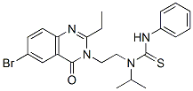 CAS#: 77301-15-6， 1-[2-(6-Bromo-2-Ethyl-4-Oxoquinazolin-3-Yl)Ethyl]-3-Phenyl-1-Propan-2-Ylthiourea